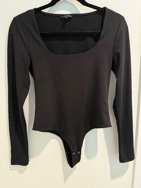 Dynamite Black Long Sleeve Bodysuit - Size S